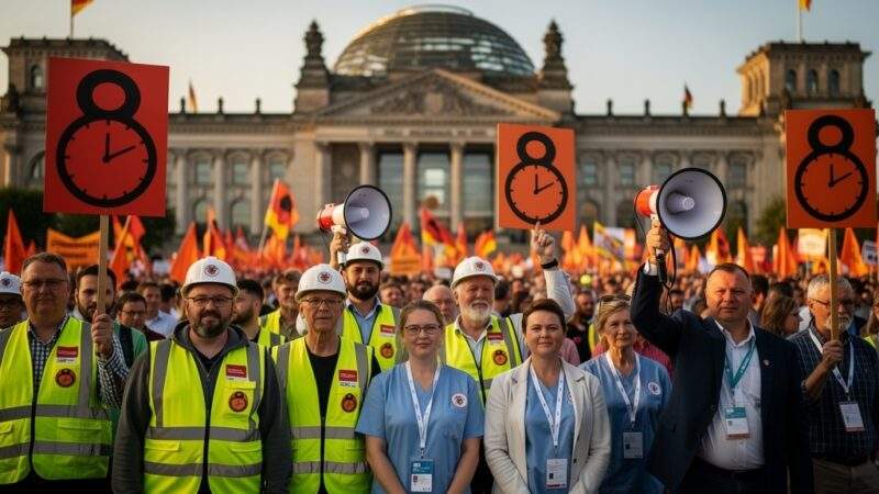 8-Stunden-Tag: Gewerkschaften drohen mit Protesten auf der Straße