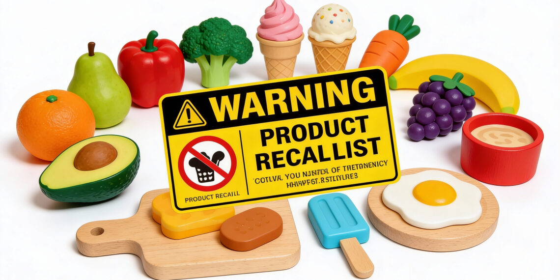 Rückruf Aldi Nord: PLAYLAND Holz-Spielsets – Erstickungsgefahr