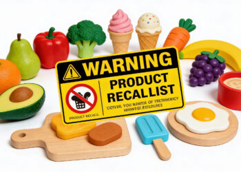 Rückruf Aldi Nord: PLAYLAND Holz-Spielsets – Erstickungsgefahr