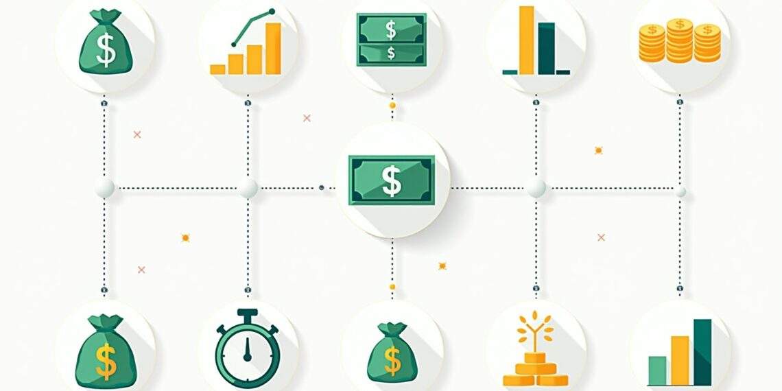 Finanzen Infografik-Titel