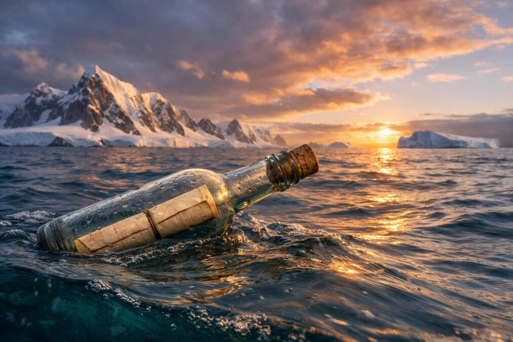 Flaschenpost umrundet Antarktis: AWI-Forscher bekommt Antwort aus Tasmanien