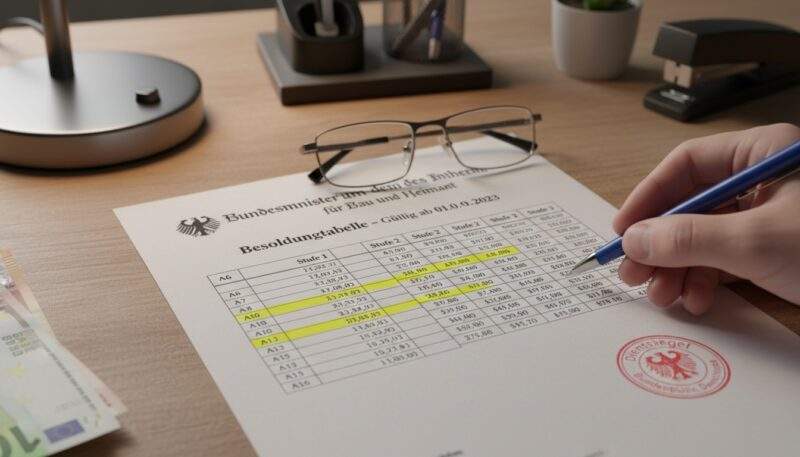 Besoldung Beamte 2025/2026: Aktuelle Besoldungstabelle, Gehälter & Erhöhungen