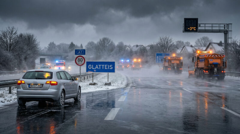 Glatteis-Welle überrollt Deutschland: Unwetterwarnung Stufe Rot – alle Infos