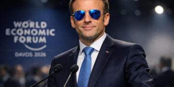 Macron Sonnenbrille Warum der französische Präsident mit Pilotenbrille am WEF auftrat