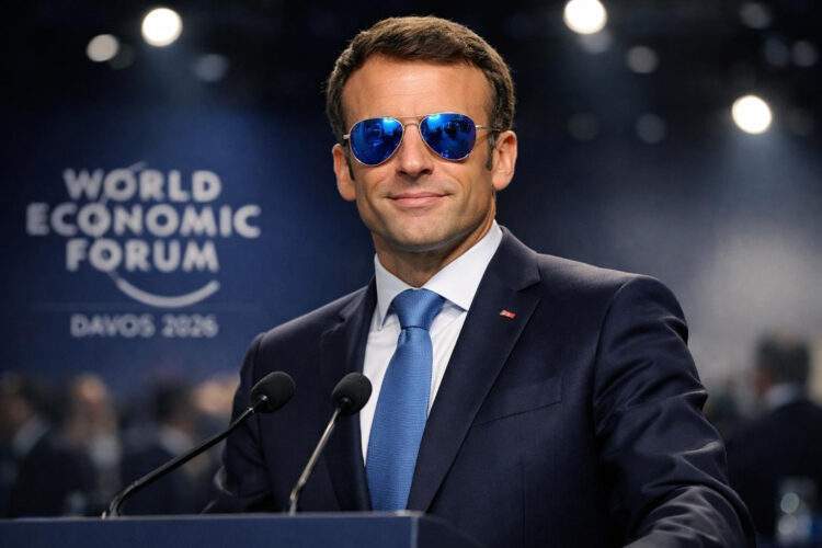 Macron Sonnenbrille: Warum der französische Präsident mit Pilotenbrille am WEF auftrat