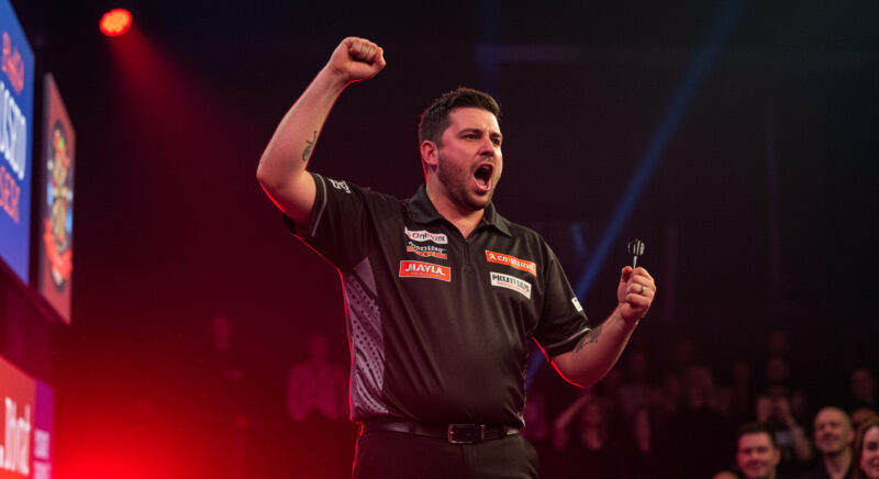 Martin Schindler Darts WM: Auftaktsieg mit Rekord-Average