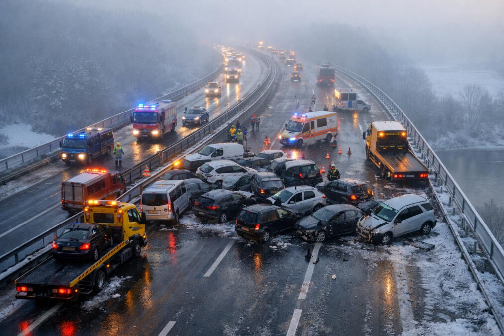 A42 stundenlang voll gesperrt: Chaos im Berufsverkehr