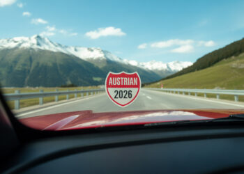 Österreich Vignette 2026: Jahresvignette kostet 106,80 €. Alle Preise, Kaufoptionen, Strafen bis 3.000 € und mautfreie Strecken im Überblick.