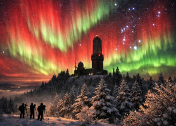 Polarlichter Bayern aktuell: Starker Sonnensturm bringt Nordlichter nach Süddeutschland