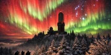 Polarlichter Bayern aktuell: Starker Sonnensturm bringt Nordlichter nach Süddeutschland