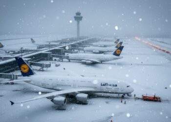 Schneefall Frankfurt Flughafen: 100 Flüge annulliert – Chaos