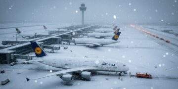 Schneefall Frankfurt Flughafen: 100 Flüge annulliert – Chaos