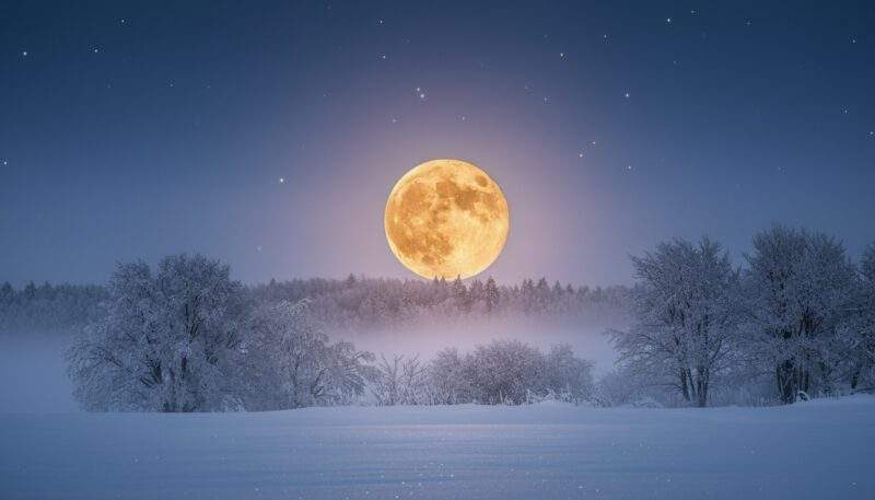 Schneemond Februar 2026: Wann der Vollmond zu sehen ist und warum er so besonders ist