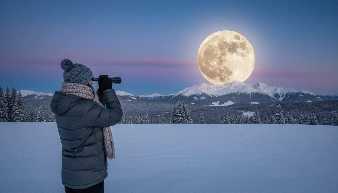 Warum heißt der Vollmond im Februar Schneemond?