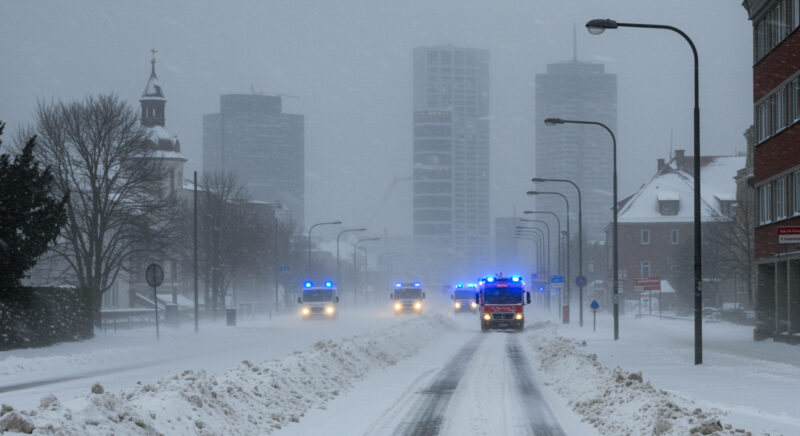Unwetterwarnung Schneesturm Elli: DWD warnt vor Lebensgefahr