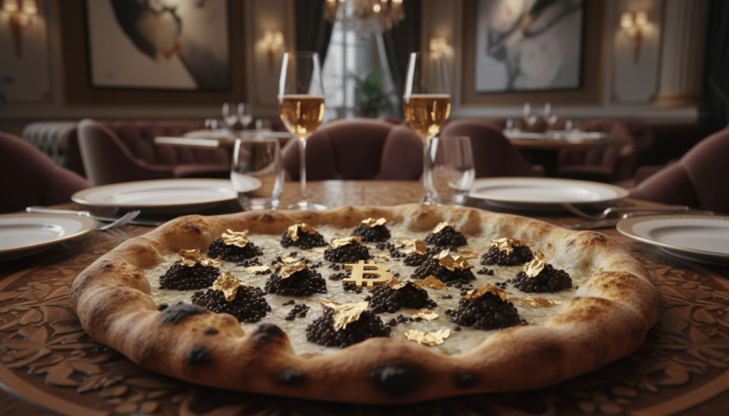 Teuerste Pizza der Welt: Louis XIII mit Kaviar & Gold