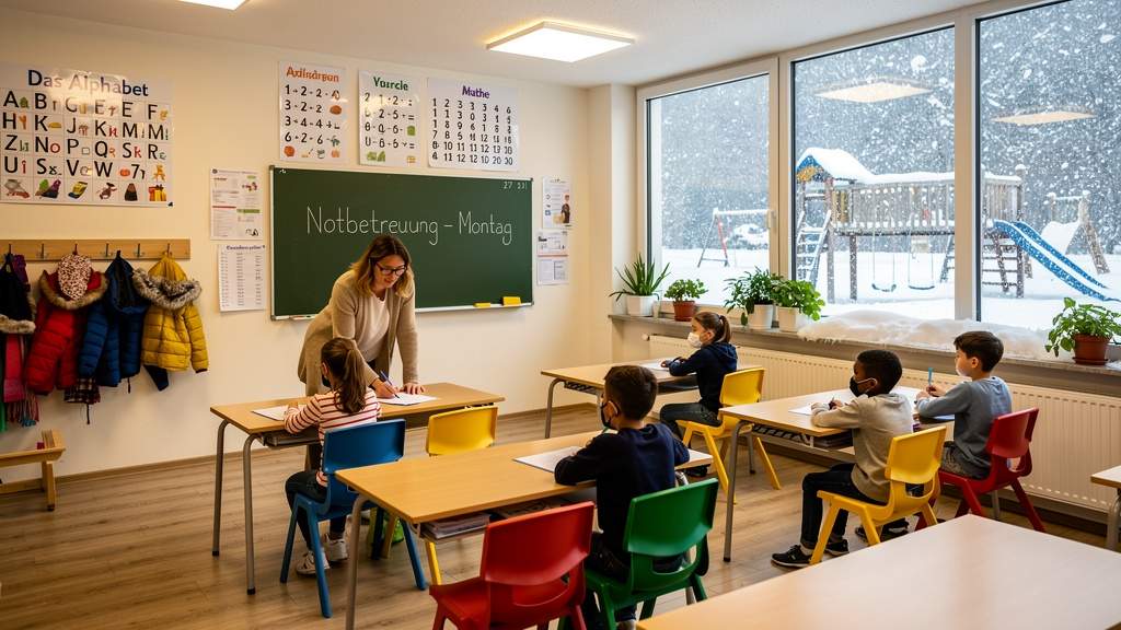 Dürfen Eltern ihr Kind bei Glatteis zu Hause behalten?