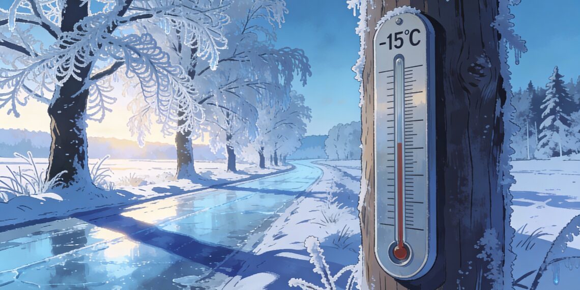 Strenger Frost: DWD warnt vor Temperaturen bis -15°C