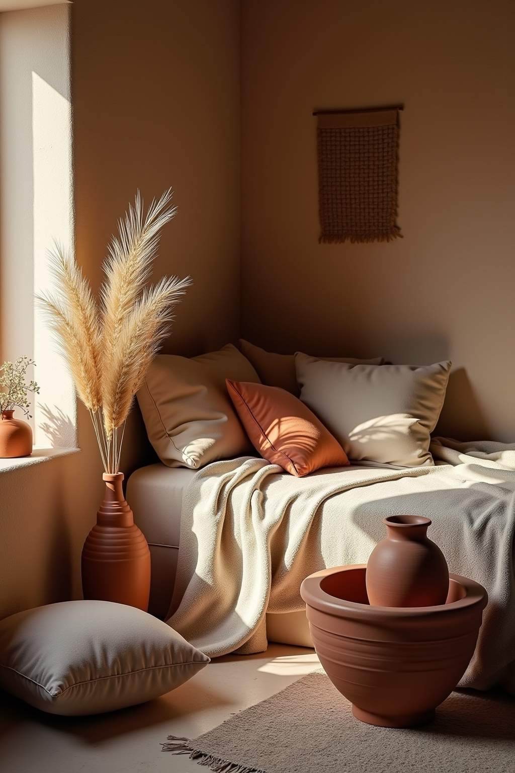 Wohnideen Erdtönen Gemütliche