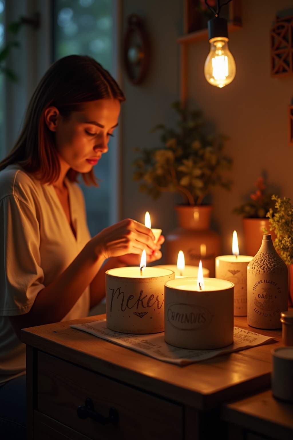 Wohnideen Kerzen Gemütliche – Symbolbild