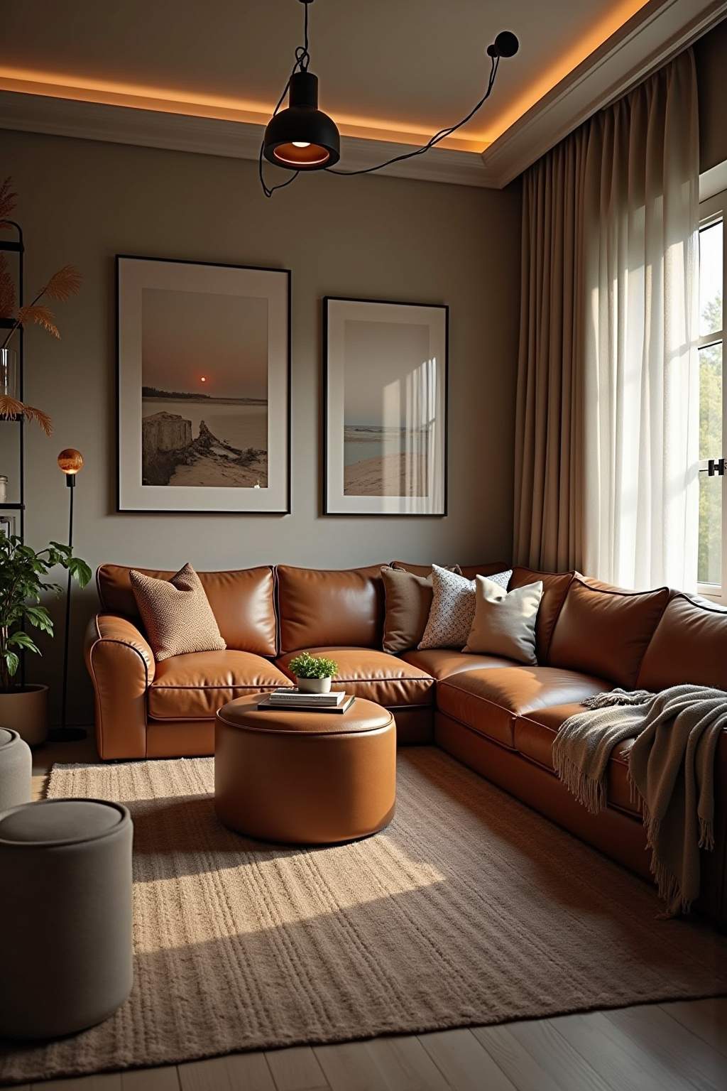 Wohnideen Leder Stilvolle – Symbolbild