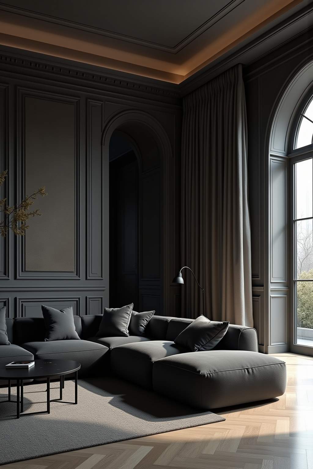 Wohnideen Schwarz Elegante