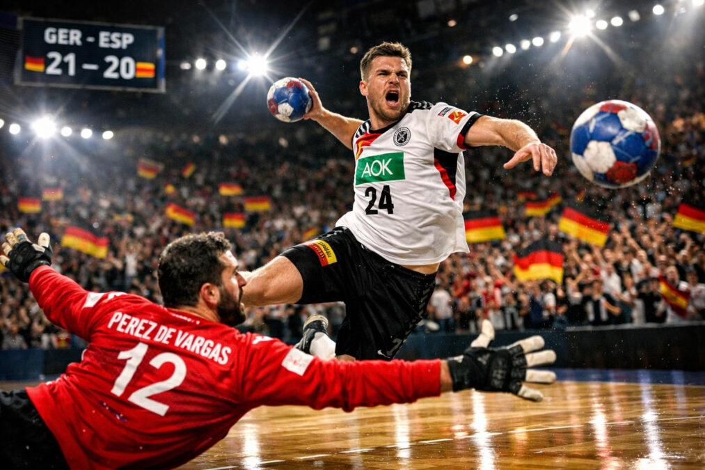 ZDF, 20:15 Uhr: Handball-EM Deutschland gegen Spanien