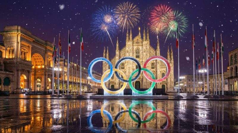 Glücksbringer Olympia: Plüschtiere und Kinderzeichnung