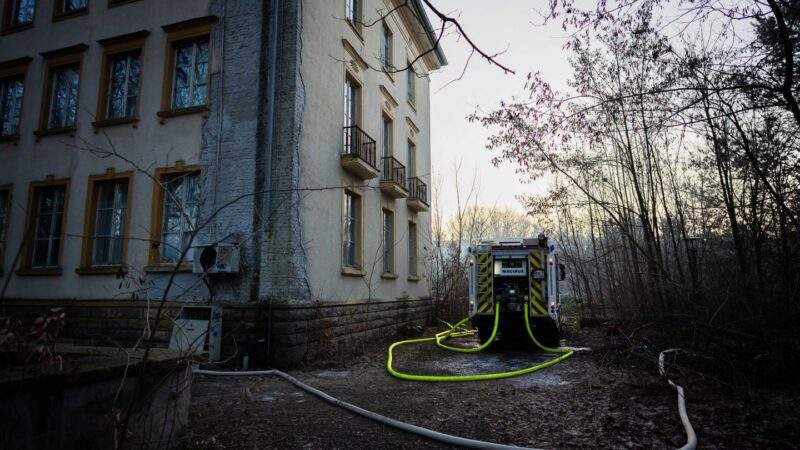 "Eine Tragödie": Feuer wütet auf historischem Gelände nahe Goebbels-Villa