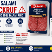 Lidl Salami Rückruf: E. coli in Dulano Edel Salami Rind
