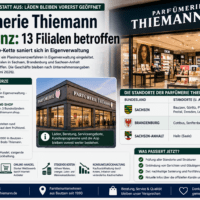 Parfümerie Thiemann Insolvenz: 13 Filialen betroffen