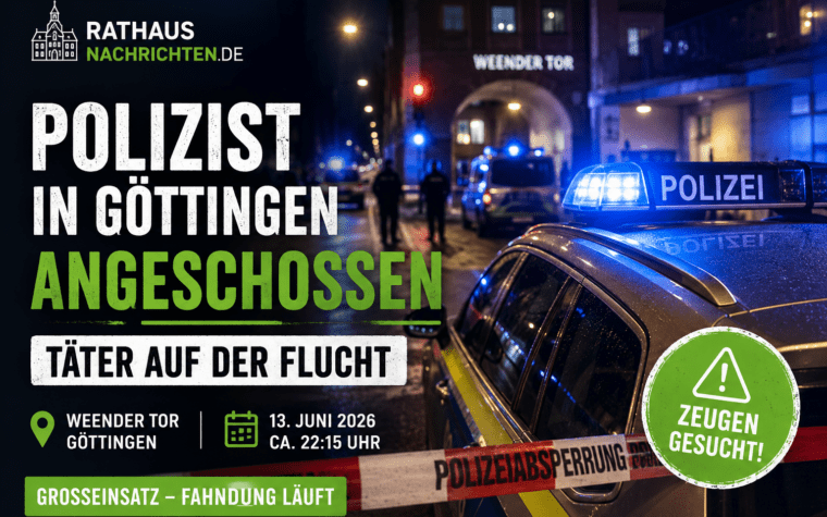 Polizist in Göttingen angeschossen – Täter auf der Flucht